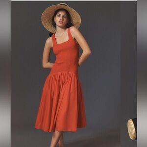 Chic Red Sleeveless Dress